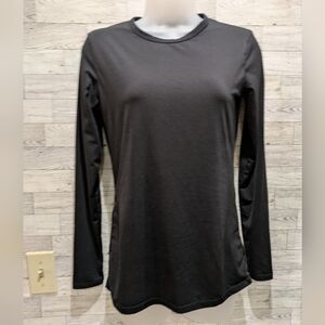 climate Right Elegant Black Long Sleeve Women's Top Size Small